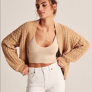 Abercrombie & Fitch Chenille Cable Cardigan